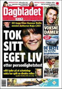 Dagbladet forside